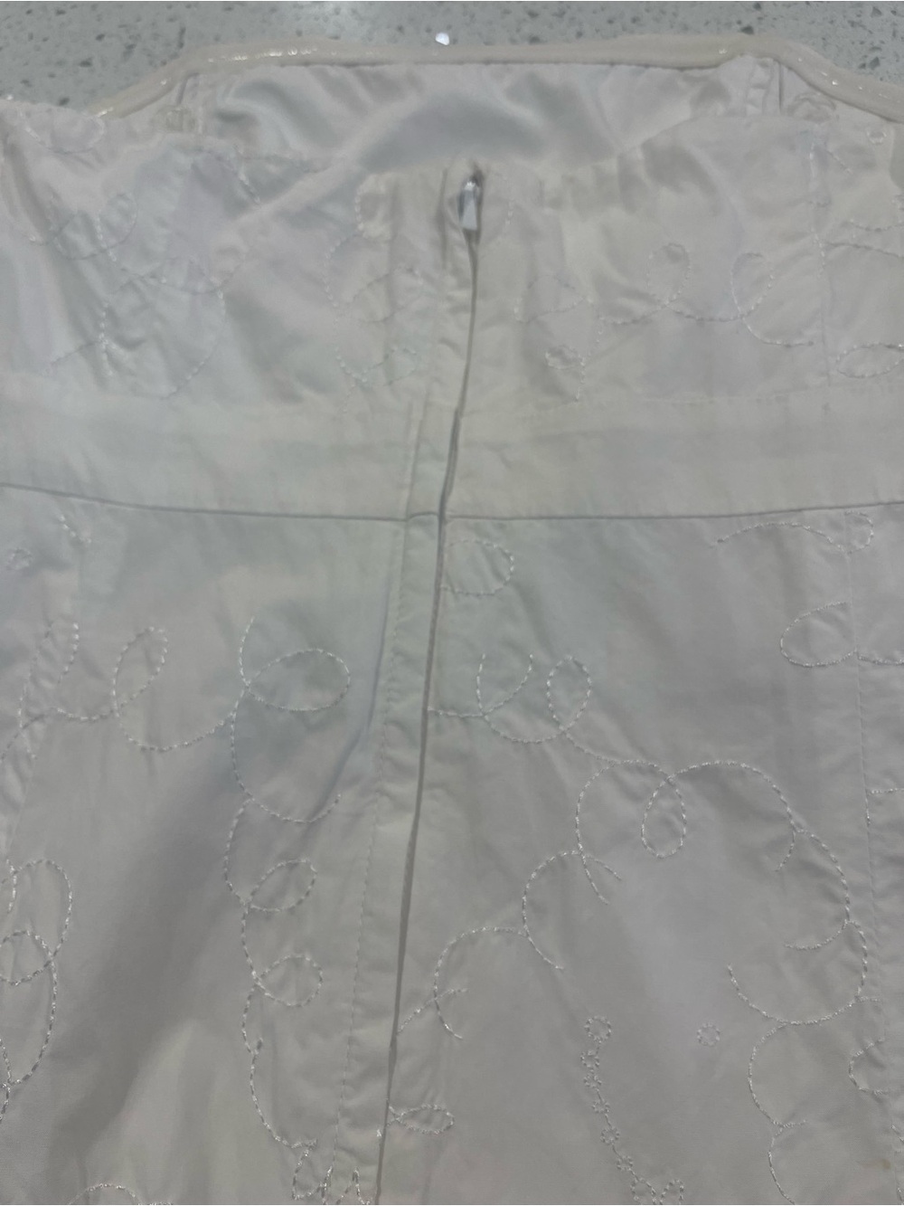 Lily Pulitzer Strapless White Embroidered Sheath Dress - Picture 5 of 5